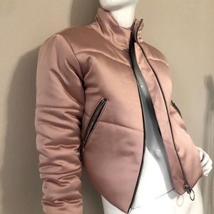 Topshop pink Metallic Jacket
